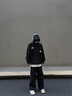 NEW OR MODE傘兵褲男hiphop潮流美式條紋運動(dòng)褲子高街vibe風(fēng)直筒垂感休閑長(cháng)褲 黑色 XL 曬單實(shí)拍圖