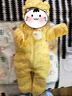 巴拉巴拉童裝嬰兒連體羽絨服輕薄羽絨服寶寶衣服2025冬裝抱衣爬服男童女童 黃色雪人-白鴨絨 90 cm-充絨量47g 曬單實拍圖