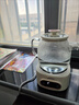 美的（Midea）花漾0膠水全玻璃全自動養(yǎng)生壺 辦公室多功能煮茶壺 燒水壺恒溫電熱水壺煮茶器花茶壺1L YS10B101 曬單實拍圖