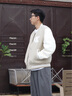 Calvin KleinJeans春秋男士ck休閑通勤學(xué)院風(fēng)撞色拼接刺繡棒球服外套J324433 PED-奶茶咖 M 曬單實拍圖