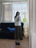 卓詩尼樂福鞋女2025年新款春秋復古粗跟厚底女鞋子高跟單鞋英倫風小皮鞋 黑色 37 曬單實拍圖
