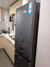 海爾（Haier）三開(kāi)門(mén)冰箱單開(kāi)門(mén)351升一級能效雙變頻大容量家用風(fēng)冷無(wú)霜節能超薄電冰箱 寬60CM以?xún)壤w薄機身 【星蘊銀】三門(mén)351升丨三檔變溫區丨彩晶面板 曬單實(shí)拍圖