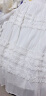 Teenie Weenie小熊夏季浪漫设计感温婉不规则裙边半身裙女 白色 165/M 晒单实拍图