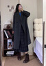 熙世界（sllsky）高原綿羊毛毛呢大衣秋冬高級感新款女裝小個(gè)子長(cháng)款秋裝外套 炭灰色 XL 曬單實(shí)拍圖
