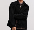 森馬（Semir）夾克男格紋絨感雪尼爾牛仔外套冬季棉服寬松教練服103724108101 曬單實(shí)拍圖