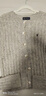 POLOWALK商場(chǎng)同款 女士羊毛衫秋冬圓領(lǐng)開(kāi)衫淑女潮流絞花休閑 淺灰 S (155) 曬單實(shí)拍圖