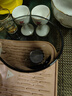 日式水滴公道杯高硼硅玻璃公道杯耐高溫加厚茶杯透明茶海 水滴公道杯-黑色 曬單實(shí)拍圖
