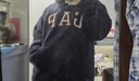 GAP男女裝2025秋季新款logo印花抓絨寬松運動連帽衫衛(wèi)衣786920 海軍藍 L (175/96A) 亞洲尺碼 曬單實拍圖