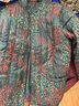 恒源祥胖媽媽冬裝羽絨服女中老年秋冬季大尺碼棉衣外套中年洋氣碎花棉襖 藍色 4XL (135-150斤) 曬單實(shí)拍圖