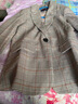 clotho Rennie品牌女裝格子小西裝外套女2026年春秋新款英倫風(fēng)休閑韓版短款修身 卡其色 M 曬單實(shí)拍圖