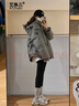 艾珠兒（Aizhuer）棉服女外套秋冬款女裝冬季新款衣服寬松羽棉襖絨服女保暖加厚棉衣 卡其色 XXL（建議135-150斤） 曬單實(shí)拍圖
