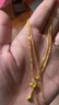金至尊（3DG Jewellery）肖邦鏈黃金項鏈素鏈足金999項鏈簡(jiǎn)約金頸鏈子生日禮物計價(jià) 金重2.71克(配珠寶禮盒) 曬單實(shí)拍圖