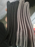 蕉內銀皮301S襪子男士新疆精梳棉7A抗菌防臭商務(wù)休閑透氣秋冬中筒5雙 曬單實(shí)拍圖