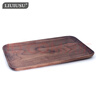 LIUIUSU黑胡桃木整木托盤(pán) 弧邊加厚實(shí)木托盤(pán)無(wú)漆干果盤(pán)高級方形加大茶盤(pán) 弧邊長(cháng)方形加大號39*24*2.2cm 曬單實(shí)拍圖