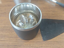 安知魚(yú)新款304雙層抽真空保冷威士忌酒杯冰霸杯冰鉆杯冰球杯冰鈴杯 黑砂 230ml 曬單實(shí)拍圖