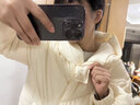 茵曼（INMAN）鵝絨零重力九江羽絨服冬女裝新款中長(zhǎng)外套 米杏色 M 曬單實(shí)拍圖