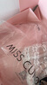 好奇蜜斯（Miss Curiosity）防滑抹胸?zé)o肩帶內(nèi)衣大胸顯小女薄款純欲蕾絲文胸罩套裝 白茶花 80B 曬單實(shí)拍圖