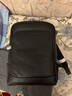 sharkborough男士雙肩包男頭層牛皮背包15英寸商務(wù)電腦包休閑旅行書(shū)包韓版潮 小牛皮款黑色 曬單實(shí)拍圖