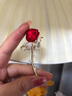 紀(jì)詩哲（GIEVSZHE）玫瑰花胸針高檔女精致胸花胸針奢侈高端品牌胸針女七夕情人節(jié)禮物 紅玫瑰胸針 禮盒裝 曬單實(shí)拍圖