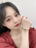 夕愛金樓999足金小胖福黃金手鏈女 小金坨轉(zhuǎn)運珠福鎖編織手繩生日禮物新款 黑繩小胖福+8粒古法 約1-1.2g 曬單實拍圖