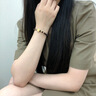 蓓影 黃金手鏈足金轉(zhuǎn)運(yùn)珠生日送女友手串老婆媽媽女神520情人節(jié)禮物 石榴石+金玫瑰+4顆金珠 曬單實(shí)拍圖