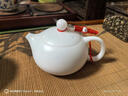 鈺銓龍門(mén) 冰種玉瓷素燒西施壺 德化白瓷高檔純手工精密單個(gè)茶壺茶具禮盒裝 冰種玉瓷素燒西施壺（180ml） 曬單實(shí)拍圖