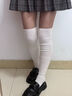 LNGA LANDGRE長(cháng)靴過(guò)膝襪子女長(cháng)筒襪春秋款小腿堆堆襪2025新款大腿襪白色 【3雙裝/靴子堆堆襪】3雙裝顏色自選（留言備注） 均碼 （百搭簡(jiǎn)約/防滑防掉） 曬單實(shí)拍圖