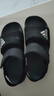 阿迪達斯（adidas）兒童涼鞋夏季男女大小童沙灘鞋 GW0344黑 4/36碼/225mm  曬單實(shí)拍圖