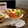 BOHEMIA捷克進(jìn)口彩色水晶玻璃水果盤(pán)子歐式大號干果零食帶腳果斗 金色果斗直徑30.5cm（假一罰十） 曬單實(shí)拍圖