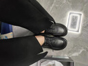 蜘蛛王女鞋樂福鞋女真皮2025秋季新款頭層牛皮英倫風(fēng)系帶軟底小皮鞋 黑色3.0CM-通勤系帶款 35 曬單實(shí)拍圖