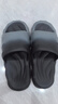 ECACEVA踩屎感拖鞋男士夏季外穿2025新款家居室內防滑防臭浴室涼拖鞋 黑灰色 44 -45碼（建議43-44腳） 曬單實(shí)拍圖