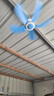 悅靜小吊扇小型迷你微風宿舍學生蚊帳床上低噪電風扇家用大風力 強風5葉吊扇 標配1.3米線 曬單實拍圖