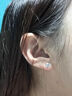 正品鉑金pt950耳釘D色莫桑石耳環(huán)耳墜牛頭鉆石耳骨釘女款結婚禮物 【30分莫桑石】牛頭耳釘 曬單實(shí)拍圖