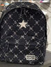 Converse 匡威雙肩背包高中生書包時(shí)尚滿印電腦隔層高中生書包電腦包 藏青藍(lán) M【40*30*13cm 約15.6L】 曬單實(shí)拍圖