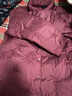 俞兆林媽媽冬裝白鴨絨衣服中老年女裝羽絨服冬裝外套短款奶奶老太太棉衣 紅色 3XL (建議120-135斤) 曬單實(shí)拍圖