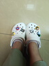 JDOV新款防滑拖鞋女洞洞鞋女護士孕婦涼鞋ins潮透氣外穿沙灘鞋果凍鞋 白色 36 (230mm) M3（適合35-36碼） 曬單實(shí)拍圖