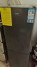 奧克斯（AUX）家用雙門(mén)迷你小型冰箱 冷藏冷凍保鮮小冰箱 宿舍租房節能電冰箱 【國家補貼】128升 BCD-128K153星河灰 曬單實(shí)拍圖