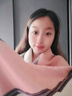 恒源祥2025秋冬季新款圍巾女加厚百搭仿羊絨歐美風(fēng)時(shí)尚圍脖冬天保暖披肩 拼色皮帶駿馬粉灰 曬單實(shí)拍圖