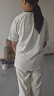 JEANSWEST CLUB真維斯美式高街兩條杠短袖t恤女2025爆款夏季純棉寬松半袖上衣 曬單實(shí)拍圖