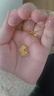 中銀億金花絲蝴蝶黃金項鏈女古法足金吊墜掛墜生日中秋節(jié)禮物送女友老婆 古法花絲蝴蝶吊墜+足金鏈-活動款【金重約5.2g】 曬單實拍圖