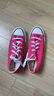 匡威（Converse）官方 All Star男女低幫帆布鞋西瓜紅玫紅色A06569C A06569C 36.5 曬單實(shí)拍圖