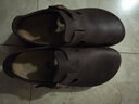 BIRKENSTOCK勃肯德國進口男女款牛皮革涂油復古London低幫休閑鞋 棕色窄版166533 38 曬單實拍圖