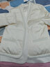 edition小香風(fēng)假兩件羽絨服女無(wú)領(lǐng)鵝絨短外套 米白色T11 M 165 曬單實(shí)拍圖