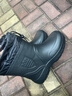 品之德 加絨保曖雨鞋雨靴水靴 EVA輕便防滑耐磨水鞋防寒靴雪地靴雪地靴 耐油弱酸堿勞保鞋 黑色 44 曬單實(shí)拍圖