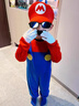 憨樂(lè )象萬(wàn)圣節服裝表演cosplay演出服飾成人兒童馬里奧服裝超級瑪麗衣服  兒童紅色S碼身高110-120cm 曬單實(shí)拍圖