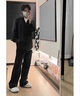 Foss Phil 襯衫男士外套2025春季新款純色痞帥寬松百搭休閑襯衣男 KXP-7304黑色 2XL 曬單實(shí)拍圖