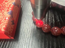 蔻詩(shī)哲 COASZE天然寶石級(jí)玉化晶體砂朱砂手串原礦原石顆粒全透光男女款手串手鏈 10mm寶石級(jí)玉化全透光 曬單實(shí)拍圖