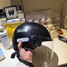 木允瑤德國品牌頭盔電動(dòng)車(chē)女男士不壓頭發(fā)頭盔3c認證摩托車(chē)頭盔四季通用款防曬透氣安全盔安全帽冬季保暖 A類(lèi)新國標3C【高清短鏡】NICE漫暮黑 曬單實(shí)拍圖