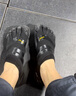 Vibram五指鞋男 赤足室內(nèi)運動訓(xùn)練鞋跑步舉重硬拉深蹲健身鞋透氣網(wǎng)面橡膠底鞋EL-X 黑色 42 曬單實拍圖