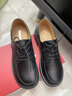 富貴鳥(niǎo)皮鞋女單鞋深口樂(lè )福鞋小皮鞋女?huà)寢屝嫫W(xué)生通勤女鞋復古英倫風(fēng) FG508黑色 38 曬單實(shí)拍圖